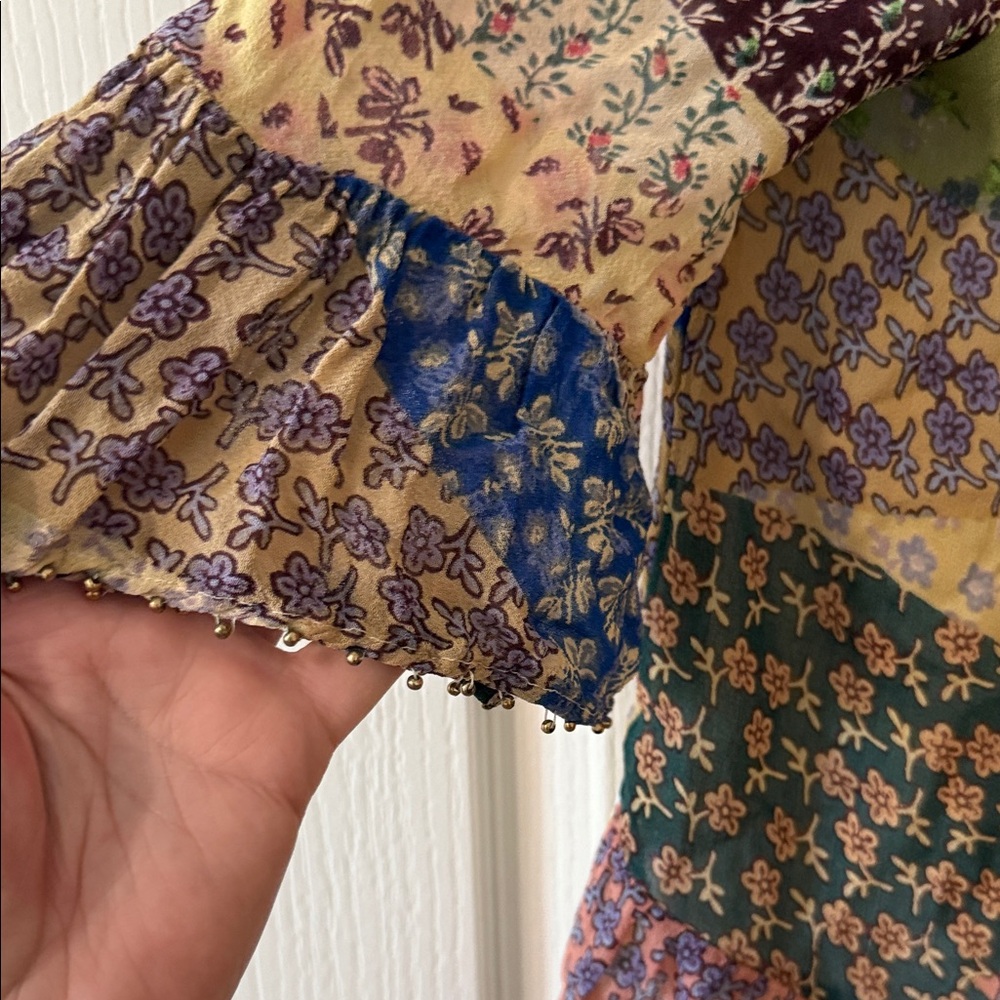 Multicolor Patchwork Women's Top - image 5